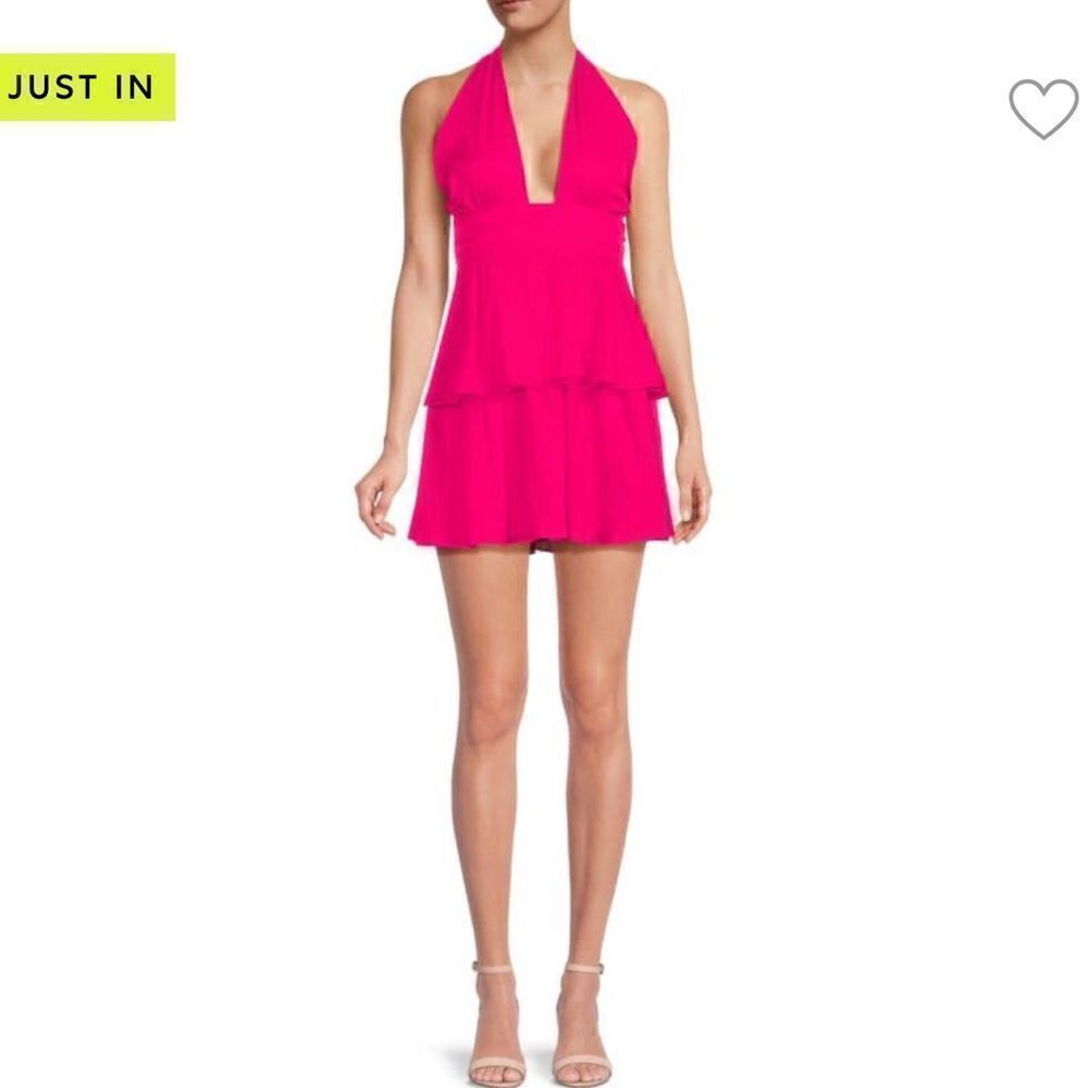 Amanda Uprichard Darby Halter Tiered Mini Dress New Without Tags Flawed Small